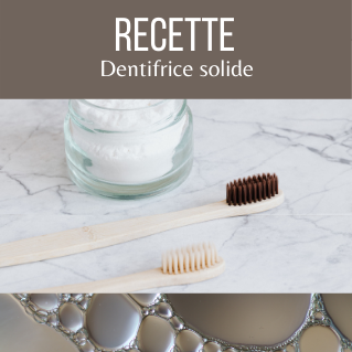 Recette dentifrice solide maison