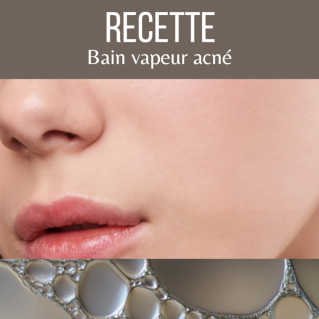 Bain de vapeur visage acné et point noir